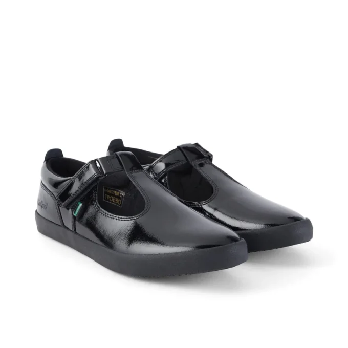 Scarpe da donna Kariko T Bar in vernice nera