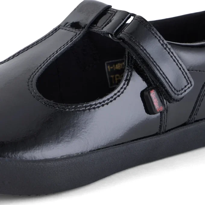 Scarpe da donna Kariko T Bar in vernice nera