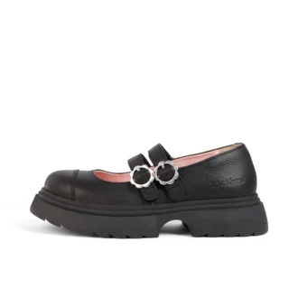 Scarpe da donna Kenzi MJ in pelle, nero
