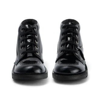 Scarpe da donna Kick Hi in pelle alternativa verniciata nera