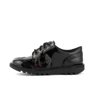 Scarpe da donna Kick Lo in similpelle verniciata nera