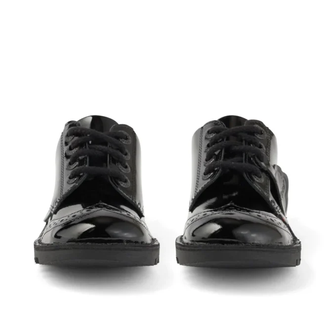 Scarpe da donna Kick Lo in similpelle verniciata nera Scarpe da donna Kick Lo in similpelle verniciata nera