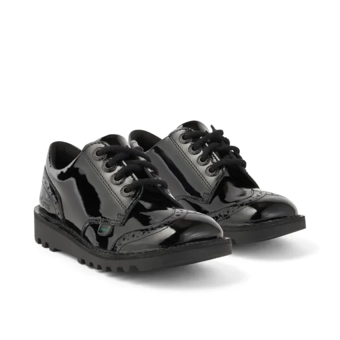 Scarpe da donna Kick Lo in similpelle verniciata nera Scarpe da donna Kick Lo in similpelle verniciata nera