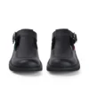 Scarpe da donna Kick T-Bar in pelle nera Scarpe da donna Kick T-Bar in pelle nera