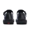 Scarpe da donna Kick T-Bar in pelle nera Scarpe da donna Kick T-Bar in pelle nera