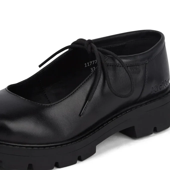 Scarpe da donna Kori MJ Lace in pelle nera Scarpe da donna Kori MJ Lace in pelle nera