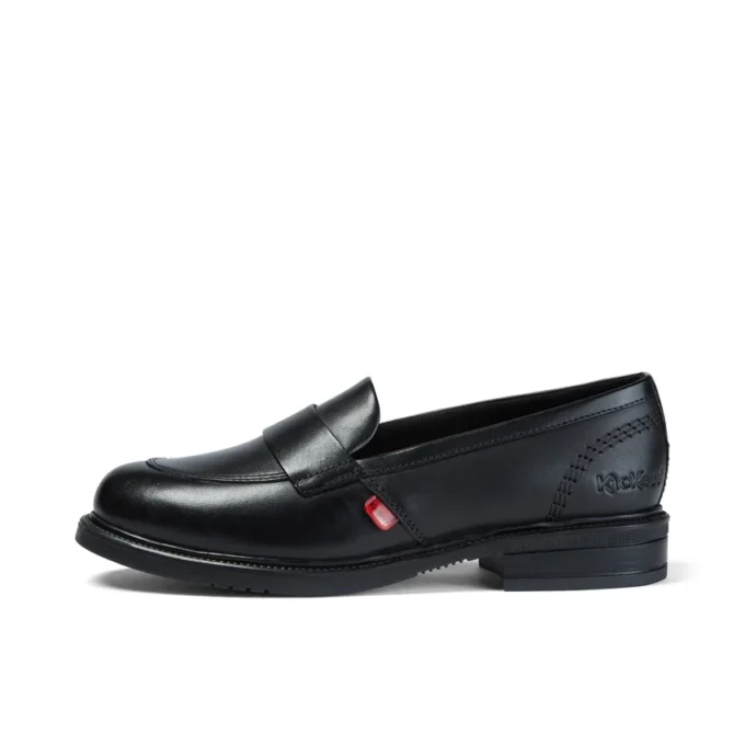 Scarpe da donna Lach Slip in pelle nera Scarpe da donna Lach Slip in pelle nera