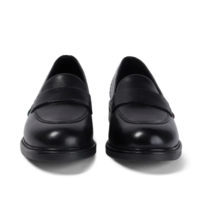 Scarpe da donna Lach Slip in pelle nera Scarpe da donna Lach Slip in pelle nera