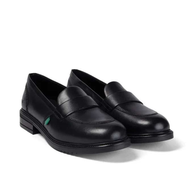 Scarpe da donna Lach Slip in pelle nera Scarpe da donna Lach Slip in pelle nera