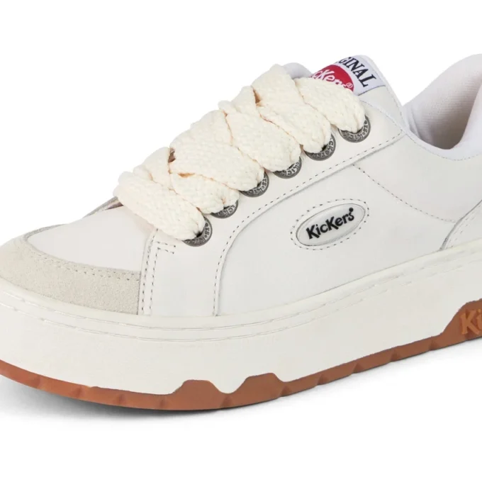 Scarpe da ginnastica 70 Lo Unisex per adulti in pelle bianca Scarpe da ginnastica 70 Lo Unisex per adulti in pelle bianca
