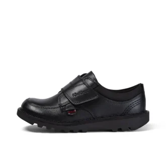 Scarpe da ginnastica Kick Lo Scuff in pelle nera per ragazzi