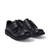 Scarpe da ginnastica Kick Lo Scuff in pelle nera per ragazzi Scarpe da ginnastica Kick Lo Scuff in pelle nera per ragazzi