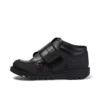 Scarpe da ginnastica Kick Mid in pelle scuffata per ragazzi, nero Scarpe da ginnastica Kick Mid in pelle scuffata per ragazzi, nero