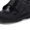 Scarpe da ginnastica Kick Mid in pelle scuffata per ragazzi, nero Scarpe da ginnastica Kick Mid in pelle scuffata per ragazzi, nero