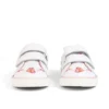 Scarpe da ginnastica Tovni Twin Happy per bambine in pelle bianca Scarpe da ginnastica Tovni Twin Happy per bambine in pelle bianca