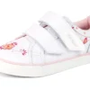 Scarpe da ginnastica Tovni Twin Happy per bambine in pelle bianca Scarpe da ginnastica Tovni Twin Happy per bambine in pelle bianca