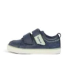 Scarpe da ginnastica Tovni Twin ZigZag in pelle blu navy per bambini Scarpe da ginnastica Tovni Twin ZigZag in pelle blu navy per bambini