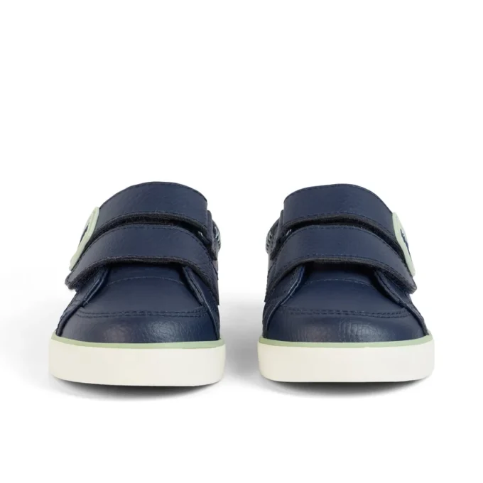 Scarpe da ginnastica Tovni Twin ZigZag in pelle blu navy per bambini Scarpe da ginnastica Tovni Twin ZigZag in pelle blu navy per bambini