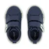 Scarpe da ginnastica Tovni Twin ZigZag in pelle blu navy per bambini Scarpe da ginnastica Tovni Twin ZigZag in pelle blu navy per bambini