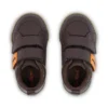 Scarpe da ginnastica Tovni Twin ZigZag per neonati maschi in pelle marrone