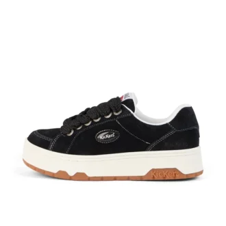 Scarpe da ginnastica unisex per adulti 70 Lo in pelle scamosciata nera