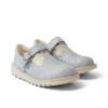 Scarpe da neonato Kick T-Bar Glitter Cosmic in tessuto argento Scarpe da neonato Kick T-Bar Glitter Cosmic in tessuto argento