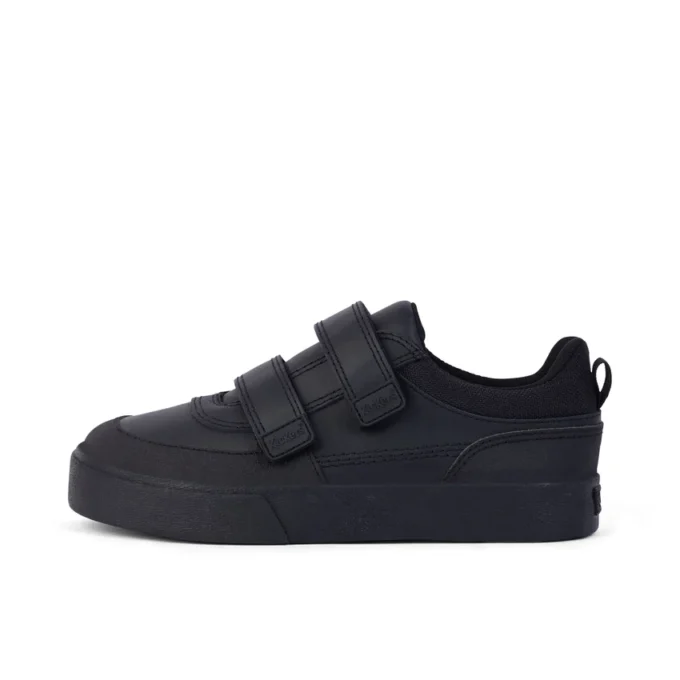 Scarpe da ragazzo Tovni Scuff Lo in pelle nera Scarpe da ragazzo Tovni Scuff Lo in pelle nera