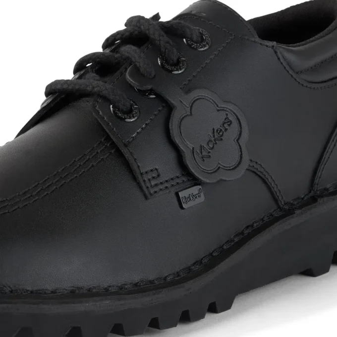 Scarpe da uomo Kick Lo in pelle imbottita, nero Scarpe da uomo Kick Lo in pelle imbottita, nero