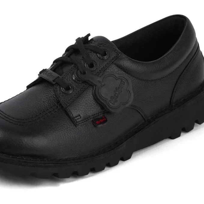 Scarpe da uomo Kick Lo Tab in pelle, nero Scarpe da uomo Kick Lo Tab in pelle, nero