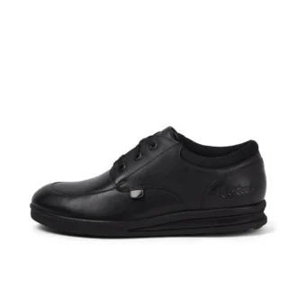 Scarpe in pelle Troiko Lo da ragazzo, nero