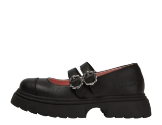 Scarpe Kenzi MJ in pelle nera per ragazze