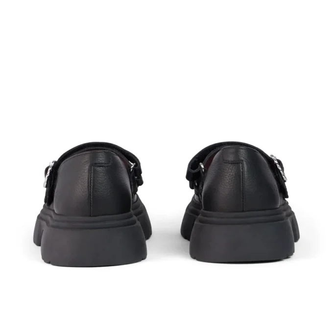 Scarpe Kenzi MJ in pelle nera per ragazze Scarpe Kenzi MJ in pelle nera per ragazze