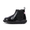 Scarpe Kick Chelsea Galactic in pelle nera per bambina Scarpe Kick Chelsea Galactic in pelle nera per bambina