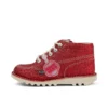 Scarpe Kick Hi Glitter Junior Unisex Rosse Scarpe Kick Hi Glitter Junior Unisex Rosse