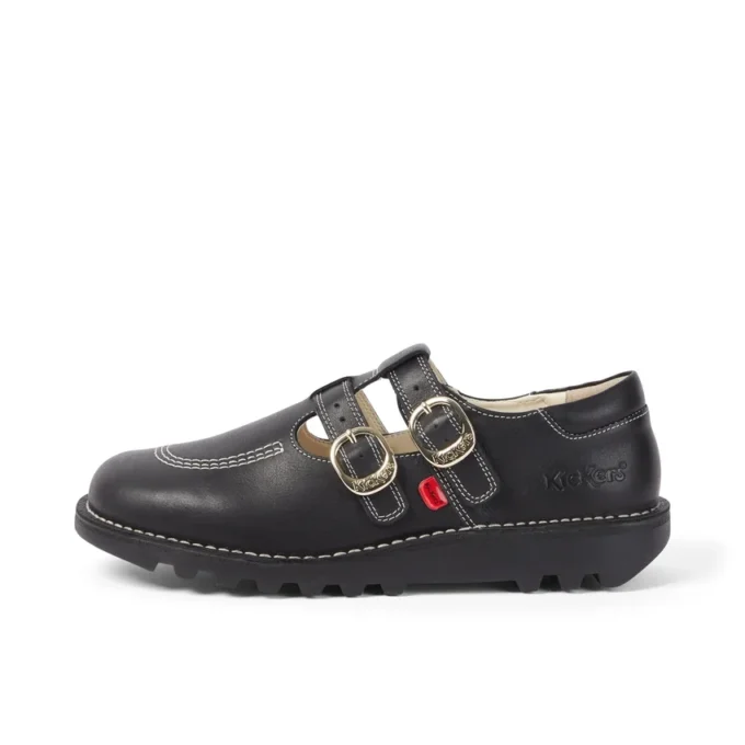Scarpe Kick T-Bar Goldie unisex per adulti, nere Scarpe Kick T-Bar Goldie unisex per adulti, nere