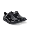 Scarpe Kick T-Bar in vernice nera da ragazza Scarpe Kick T-Bar in vernice nera da ragazza
