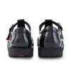 Scarpe Kick T-Bar in vernice nera da ragazza Scarpe Kick T-Bar in vernice nera da ragazza