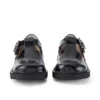 Scarpe Kick T-Bar in vernice nera per bambine Scarpe Kick T-Bar in vernice nera per bambine