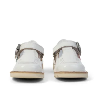 Scarpe Kick T-Bar per bambine, bianco