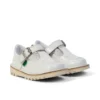 Scarpe Kick T-Bar per bambine, bianco Scarpe Kick T-Bar per bambine, bianco