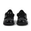 Scarpe Kick T-Bar per bambine in vernice nera Scarpe Kick T-Bar per bambine in vernice nera