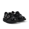 Scarpe Kick T-Bar per bambine in vernice nera Scarpe Kick T-Bar per bambine in vernice nera