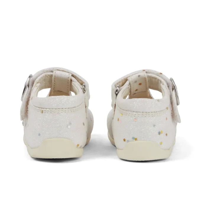 Scarpe Kick T Glitter Unisex per neonati, bianche Scarpe Kick T Glitter Unisex per neonati, bianche