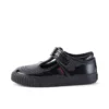 Scarpe Tovni Brogue T-Bar in vernice per bambine, nero Scarpe Tovni Brogue T-Bar in vernice per bambine, nero