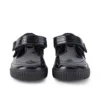 Scarpe Tovni Brogue T-Bar in vernice per bambine, nero Scarpe Tovni Brogue T-Bar in vernice per bambine, nero