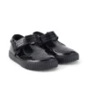 Scarpe Tovni Brogue T-Bar in vernice per bambine, nero Scarpe Tovni Brogue T-Bar in vernice per bambine, nero