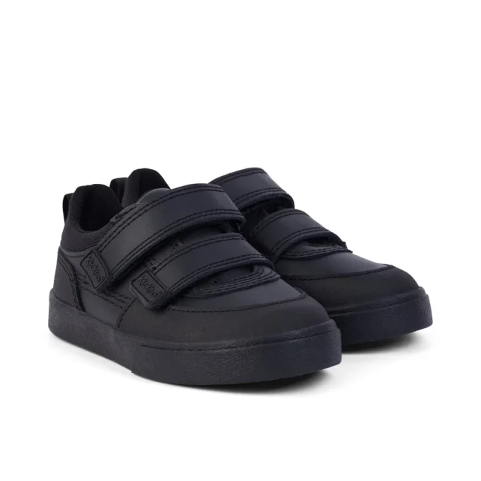 Scarpe Tovni Scuff Lo in pelle nera per bambini Scarpe Tovni Scuff Lo in pelle nera per bambini