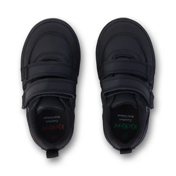 Scarpe Tovni Scuff Lo in pelle nera per bambini Scarpe Tovni Scuff Lo in pelle nera per bambini