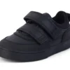 Scarpe Tovni Scuff Lo in pelle nera per bambini Scarpe Tovni Scuff Lo in pelle nera per bambini