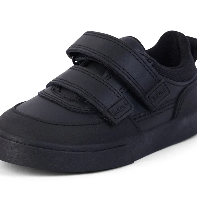 Scarpe Tovni Scuff Lo in pelle nera per bambini Scarpe Tovni Scuff Lo in pelle nera per bambini